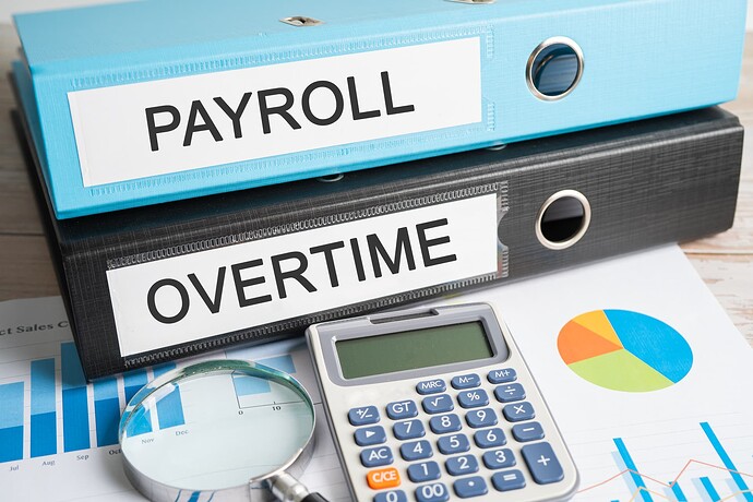 Two files showing "Payroll" and "Overtime"